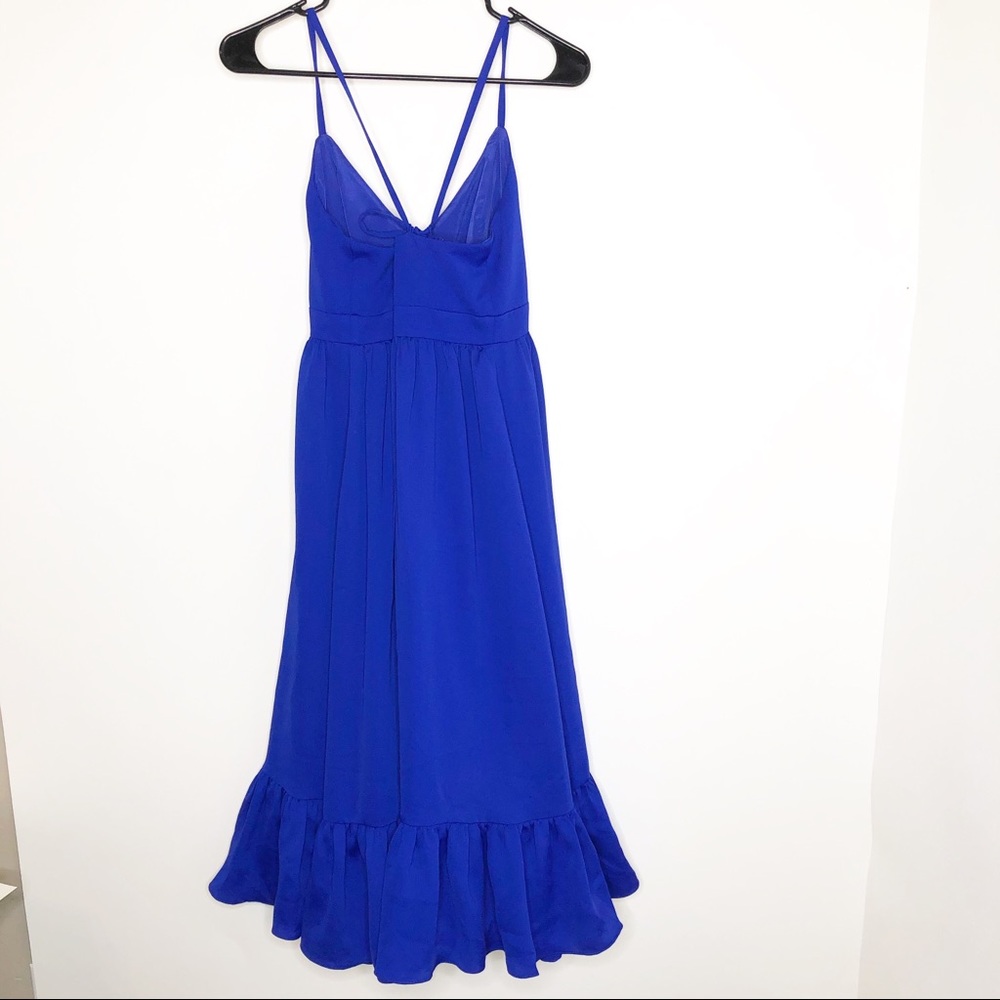 J. Crew Spaghetti-Strap Midi Dress in Pink and Blue - Picture 2 of 9